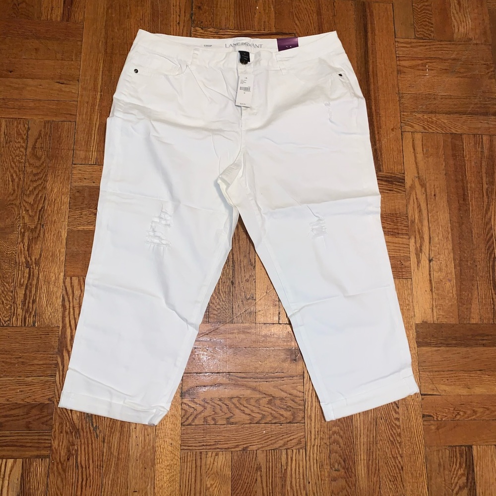 LaneBryant Crop pants Plus size 18 Ripped/distress